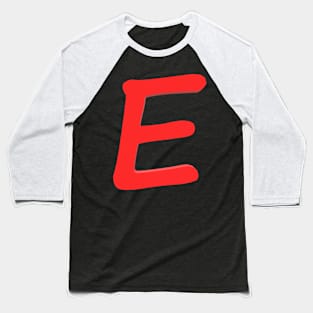 Letter E Baseball T-Shirt